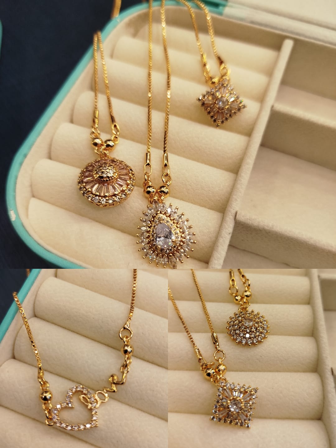 Gold Crescent Necklace